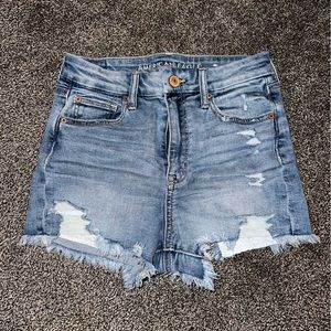 AEO Ripped Jean Shorts